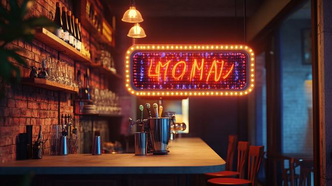Letreiro de LED Personalizado: Sua Mensagem Brilhando