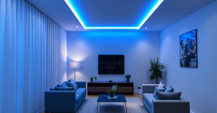 Barra de LED Azul: Iluminação Estilosa e Eficiente
