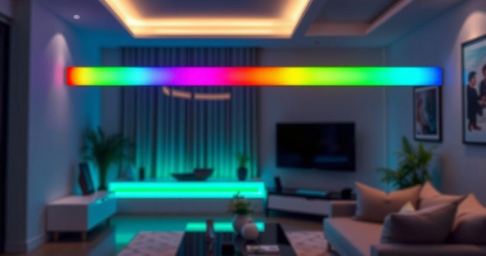 Barra de LED RGB transforma ambientes com estilo e praticidade