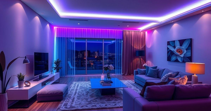 Fita de LED ultravioleta transforma ambientes com estilo e segurança