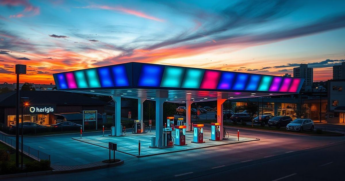 Painel de Led para Posto: Ilumine Seu Negócio