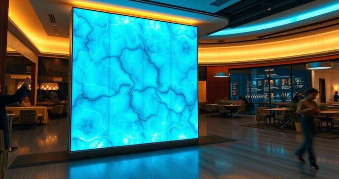 Painel luminoso personalizado transforma ambientes com estilo e funcionalidade