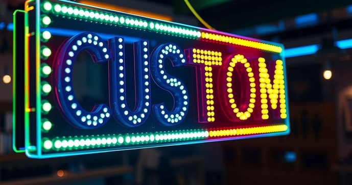 Letreiro luminoso LED personalizado transforma sua comunicação visual com estilo e criatividade