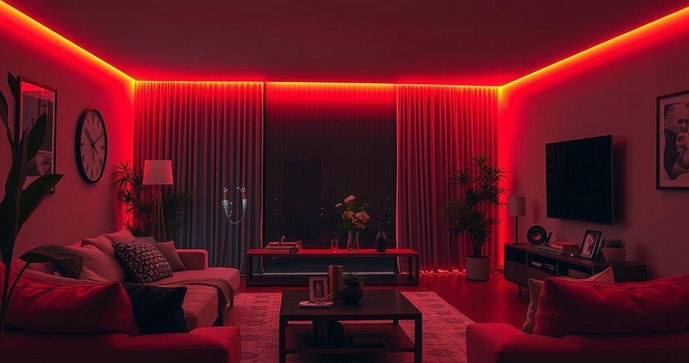 Fita de Led Vermelha: Como Usar para Transformar Seu Ambiente com Estilo e Conforto